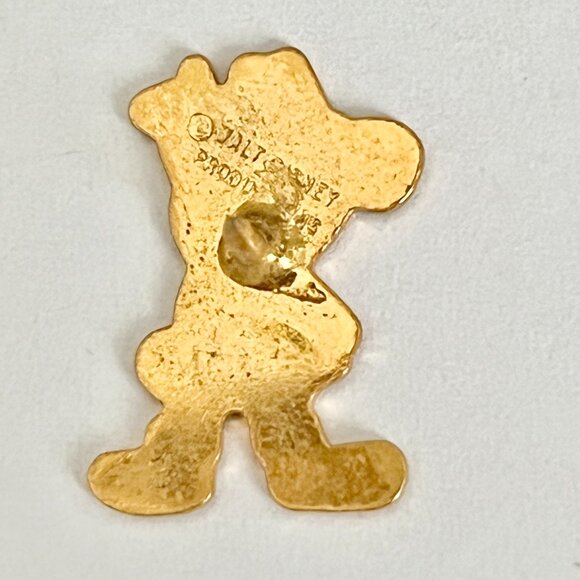 Vintage Walt Disney Productions Santa Mickey Mouse Christmas Pin Tie Tac Lapel - Picture 4 of 8